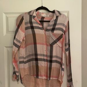 Side stitch long sleeve top